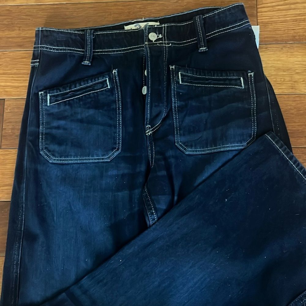 Free People We the Free High-Rise Straight Jeans Size 25 NWOT